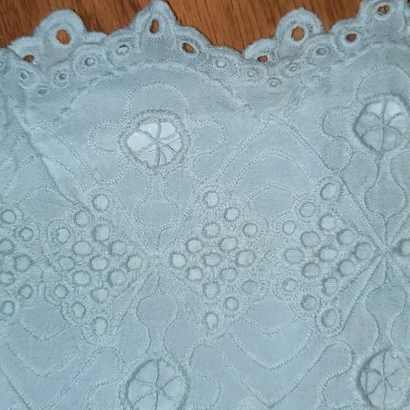 EXPRESS WHITE EYELET COTTON ROMPER, SIZE MEDIUM - Picture 10 of 11